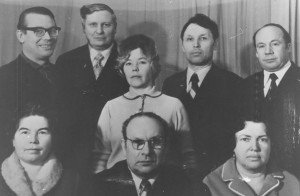  З.И.Равкин с аспирантами. 1964г.