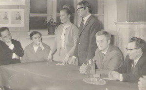 Встреча преподавателей факультета иностранных языков МГПИ им. Н.К.Крупской с гостями из ГДР. 1972г.